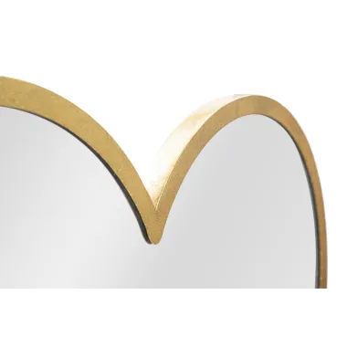 LUSTRO GLAM DOUBLE HEART 65X2X50 cm (WYMIARY WEWNĘTRZNE 60X45 cm)